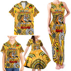 Custom Richmond Tiger NAIDOC Week 2024 Family Matching Tank Maxi Dress and Hawaiian Shirt Mascot Football