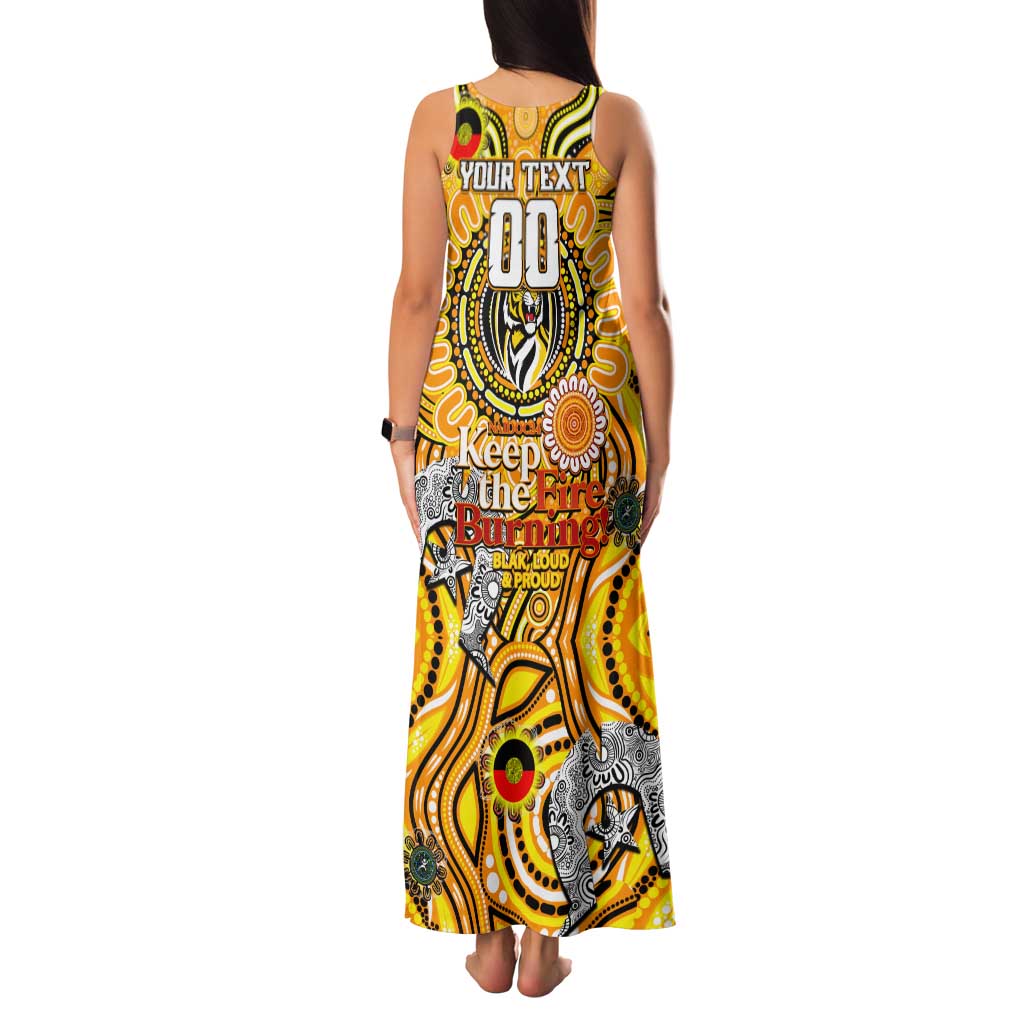 Custom Richmond Tiger NAIDOC Week 2024 Family Matching Tank Maxi Dress and Hawaiian Shirt Mascot Football