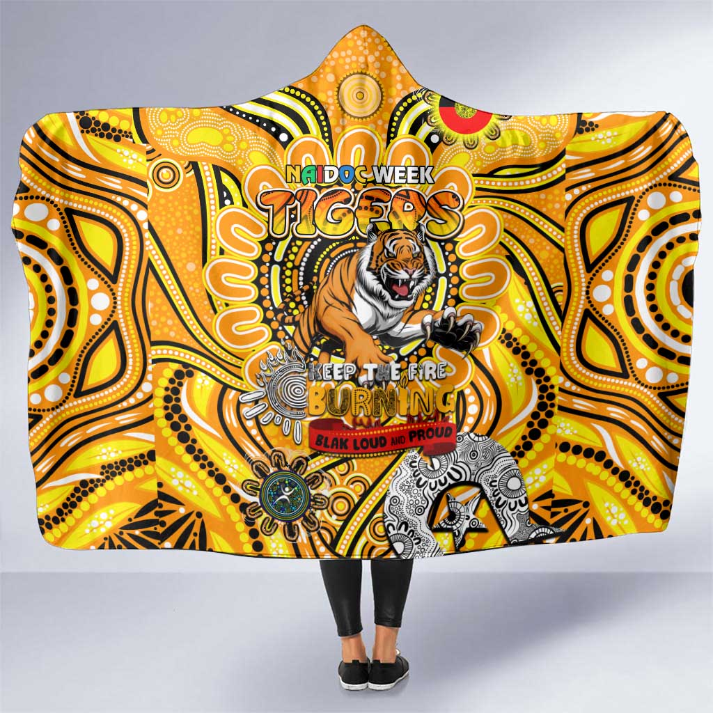 Richmond Tiger NAIDOC Week 2024 Hooded Blanket Mascot Football