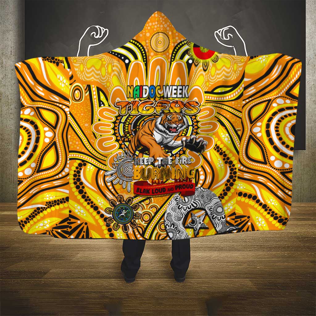 Richmond Tiger NAIDOC Week 2024 Hooded Blanket Mascot Football