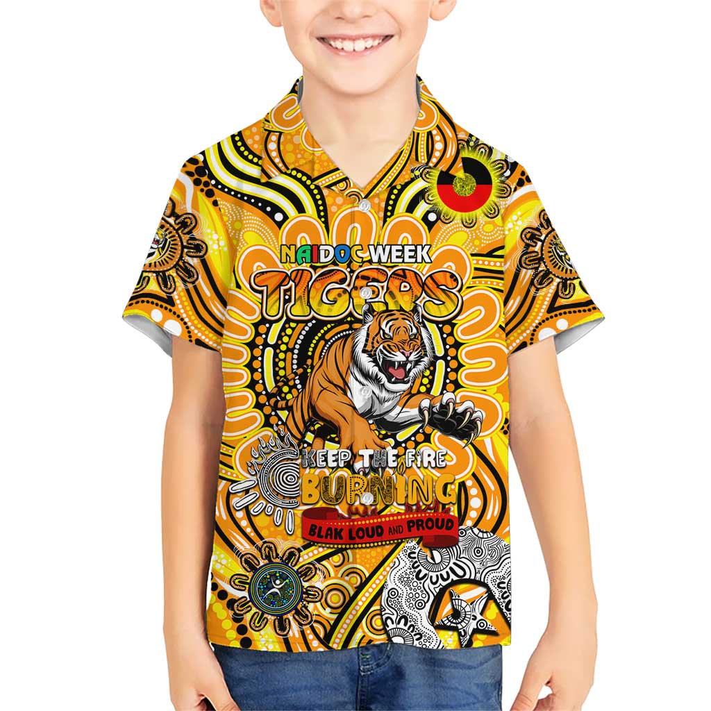 Custom Richmond Tiger NAIDOC Week 2024 Kid Hawaiian Shirt Mascot Football
