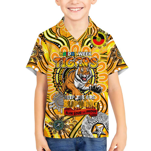 Custom Richmond Tiger NAIDOC Week 2024 Kid Hawaiian Shirt Mascot Football