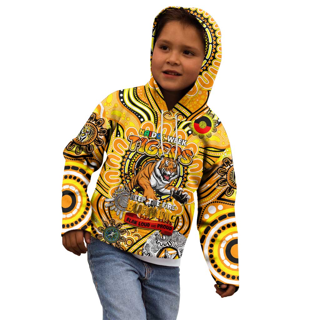 Custom Richmond Tiger NAIDOC Week 2024 Kid Hoodie Mascot Football