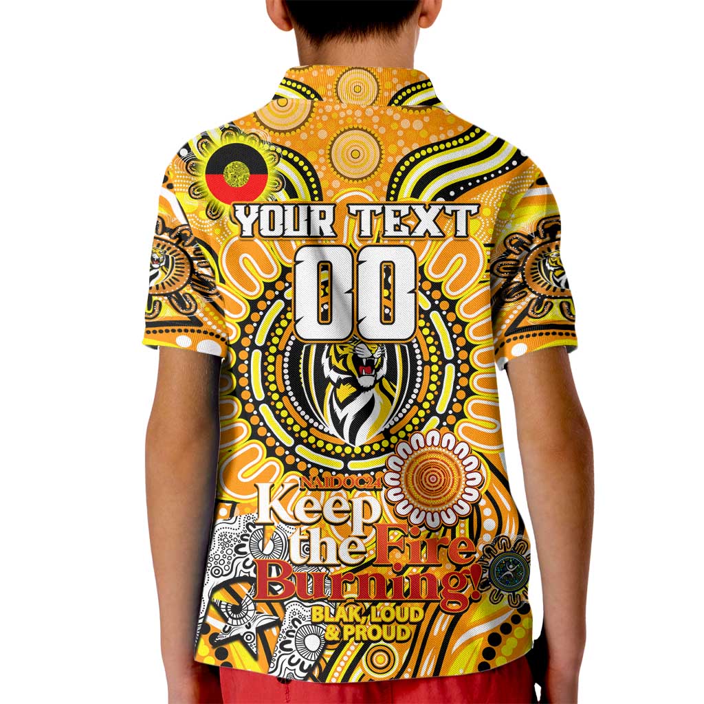 Custom Richmond Tiger NAIDOC Week 2024 Kid Polo Shirt Mascot Football