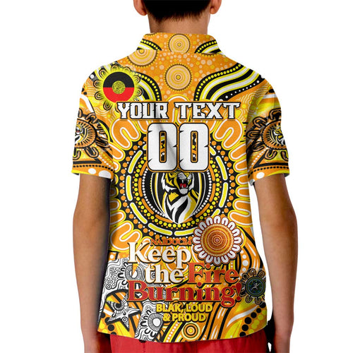 Custom Richmond Tiger NAIDOC Week 2024 Kid Polo Shirt Mascot Football