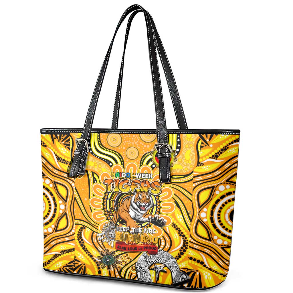 Richmond Tiger NAIDOC Week 2024 Leather Tote Bag Mascot Football