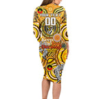 Custom Richmond Tiger NAIDOC Week 2024 Long Sleeve Bodycon Dress Mascot Football