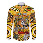 Custom Richmond Tiger NAIDOC Week 2024 Long Sleeve Button Shirt Mascot Football
