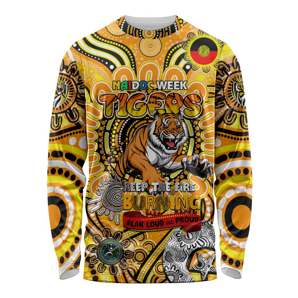 Custom Richmond Tiger NAIDOC Week 2024 Long Sleeve Shirt Mascot Football