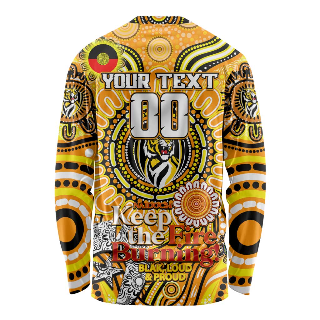 Custom Richmond Tiger NAIDOC Week 2024 Long Sleeve Shirt Mascot Football
