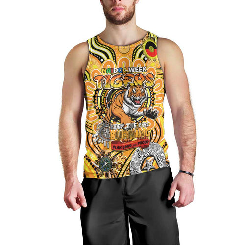 Custom Richmond Tiger NAIDOC Week 2024 Men Tank Top Mascot Football