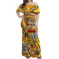 Custom Richmond Tiger NAIDOC Week 2024 Off Shoulder Maxi Dress Mascot Football