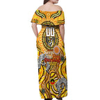 Custom Richmond Tiger NAIDOC Week 2024 Off Shoulder Maxi Dress Mascot Football