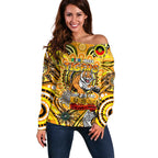 Custom Richmond Tiger NAIDOC Week 2024 Off Shoulder Sweater Mascot Football
