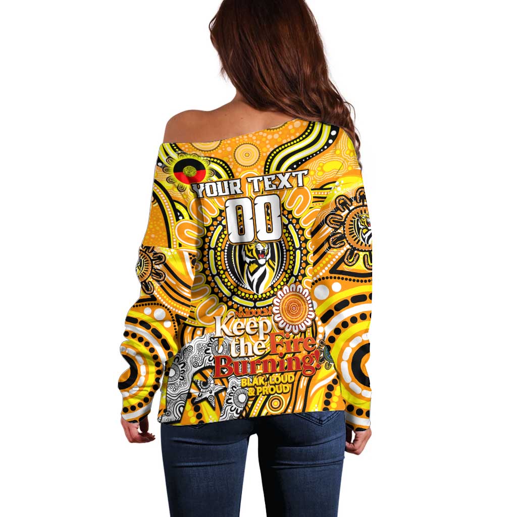 Custom Richmond Tiger NAIDOC Week 2024 Off Shoulder Sweater Mascot Football
