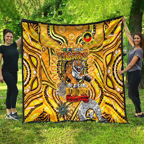 Richmond Tiger NAIDOC Week 2024 Quilt Mascot Football