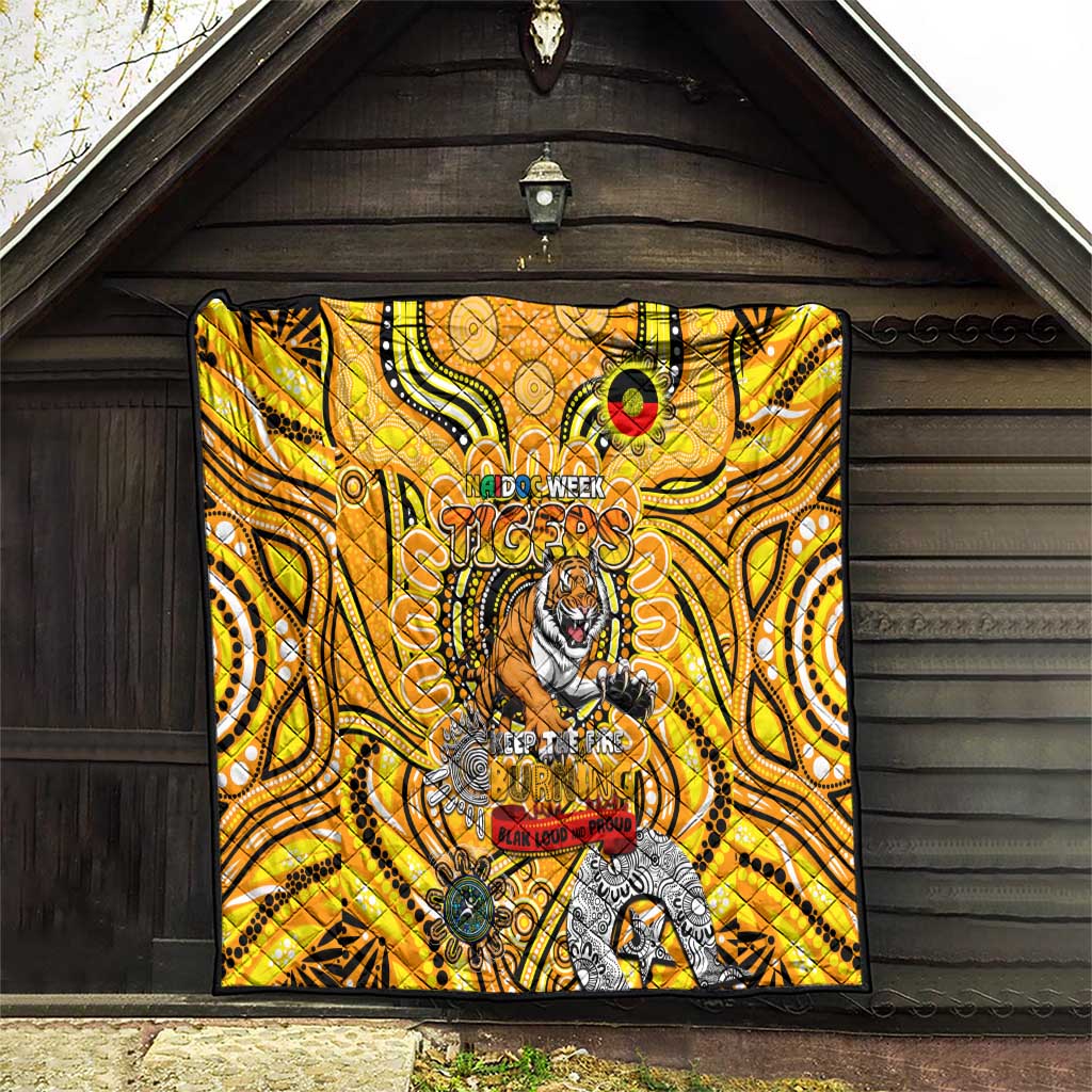 Richmond Tiger NAIDOC Week 2024 Quilt Mascot Football