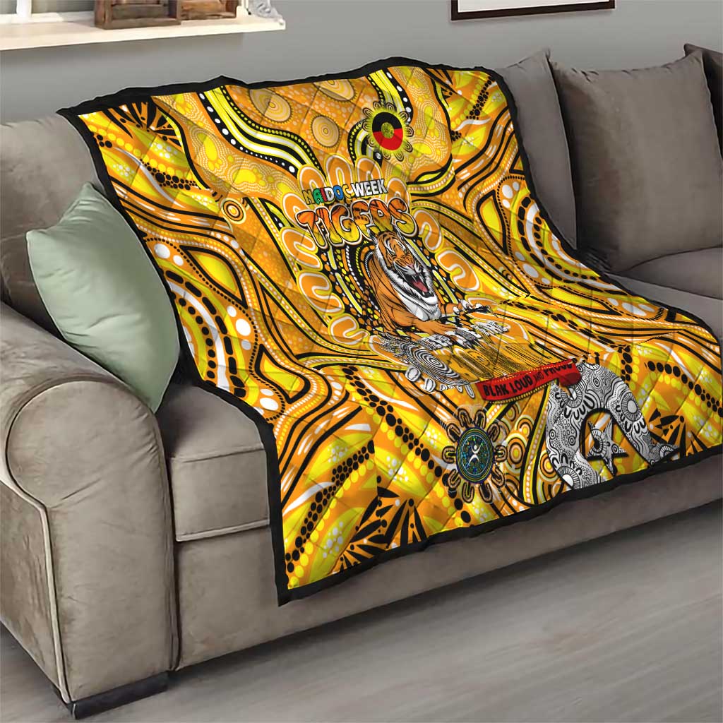 Richmond Tiger NAIDOC Week 2024 Quilt Mascot Football