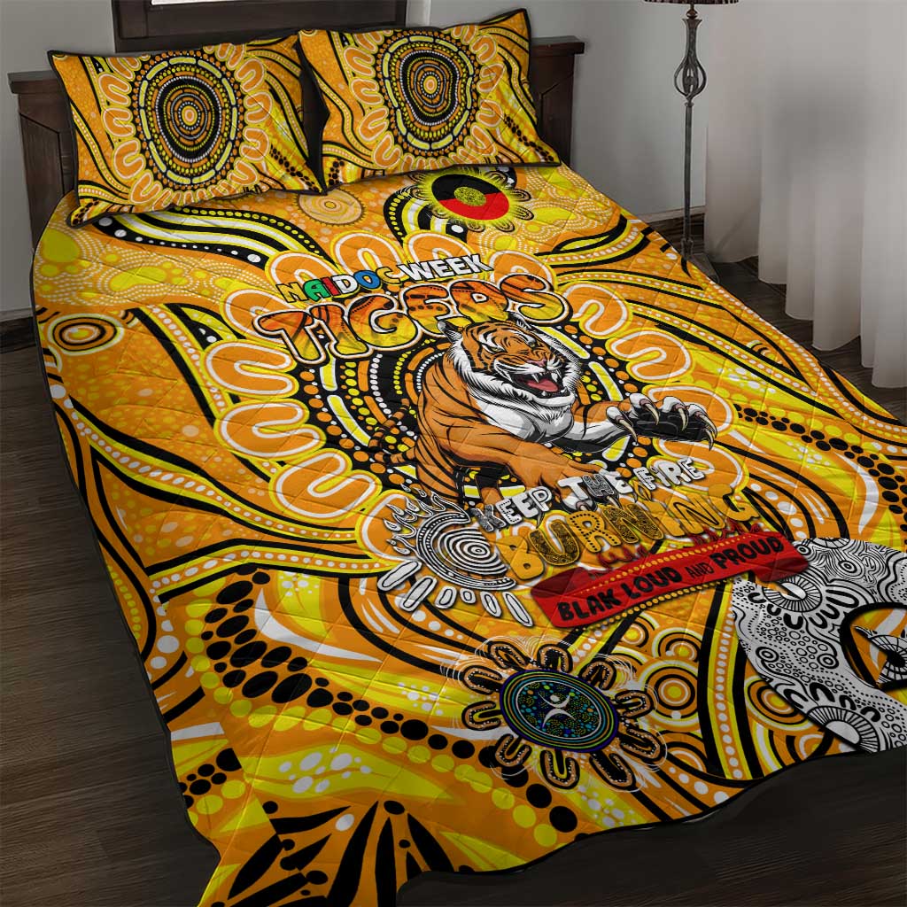 Richmond Tiger NAIDOC Week 2024 Quilt Bed Set Mascot Football