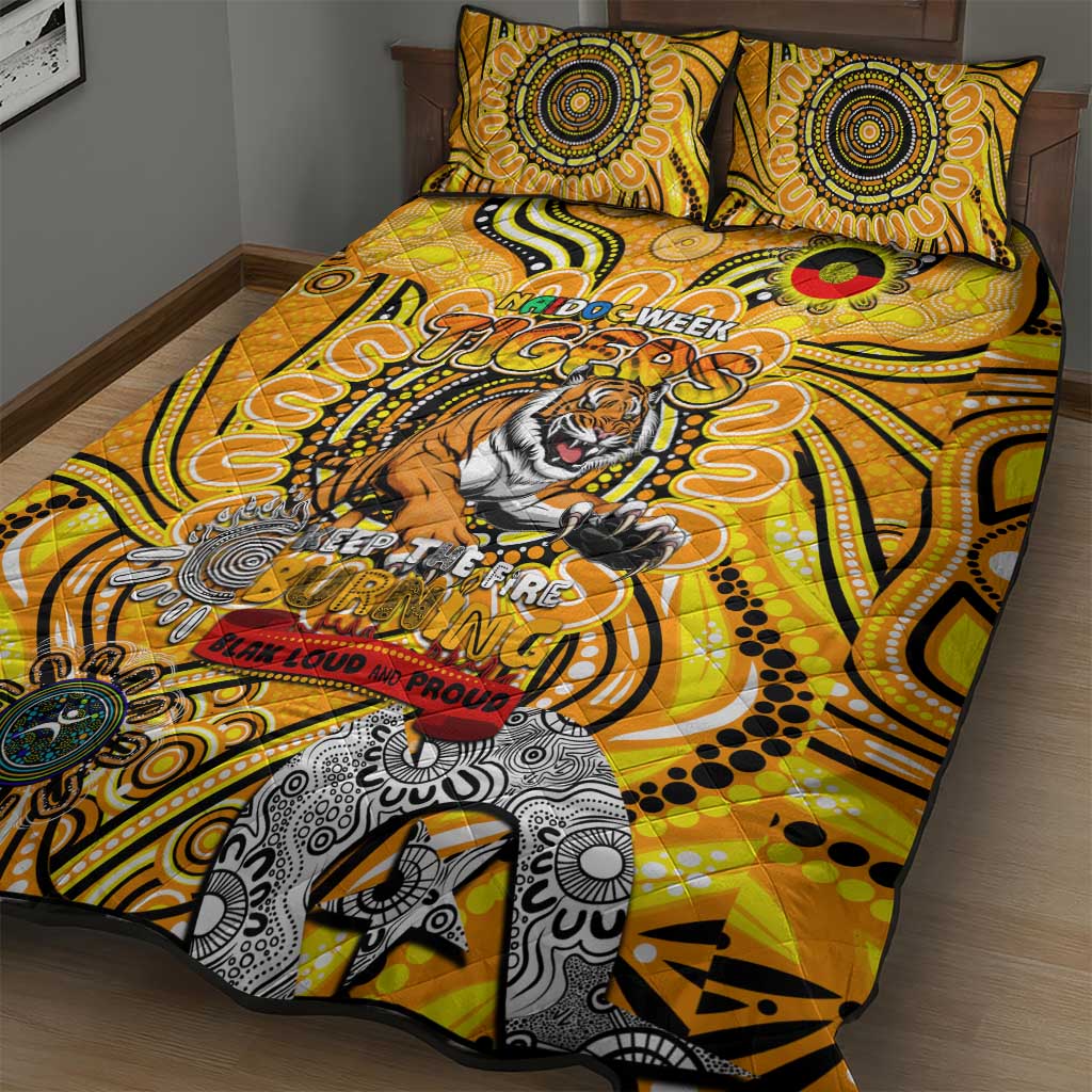 Richmond Tiger NAIDOC Week 2024 Quilt Bed Set Mascot Football