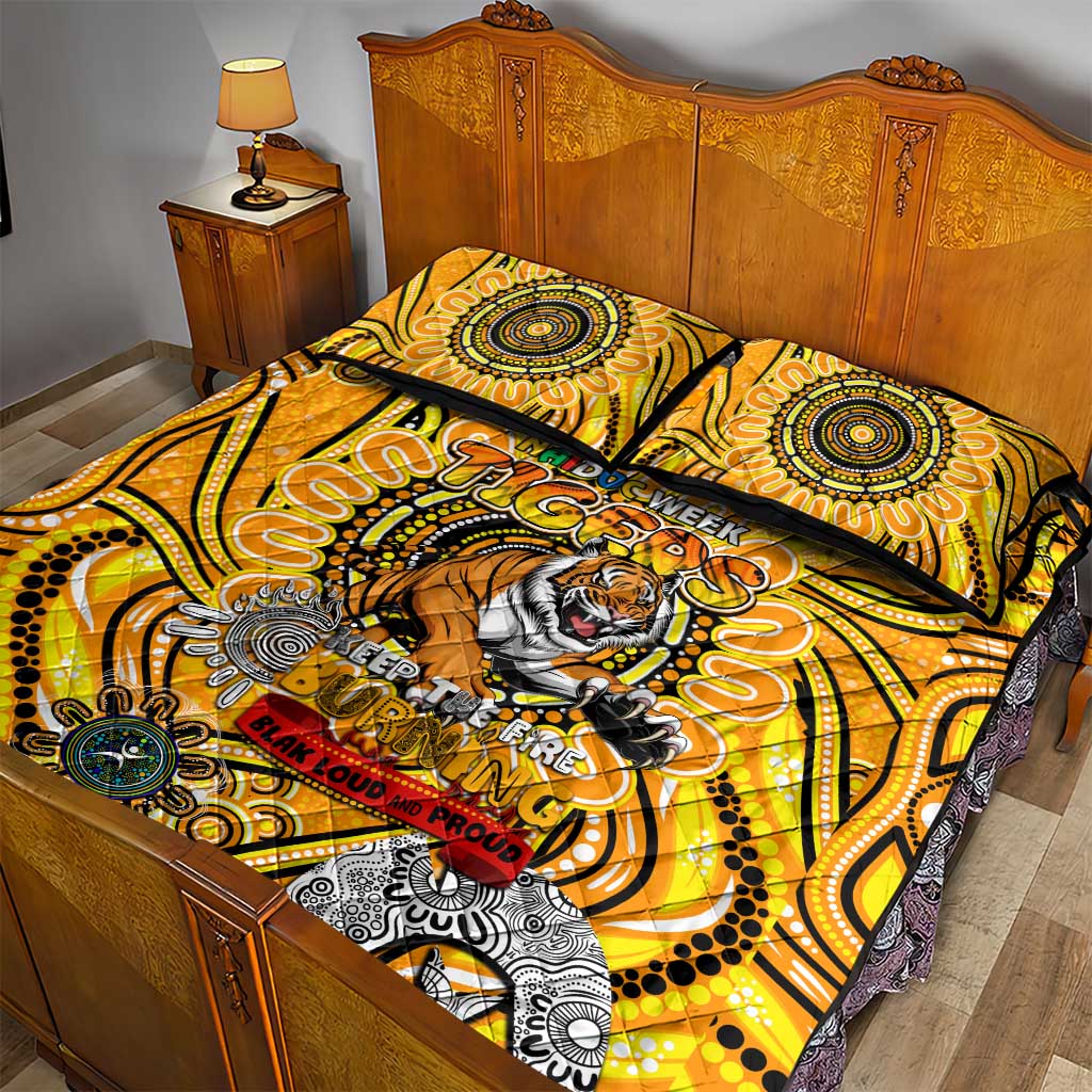 Richmond Tiger NAIDOC Week 2024 Quilt Bed Set Mascot Football