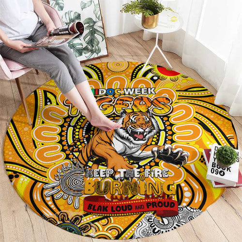 Richmond Tiger NAIDOC Week 2024 Round Carpet Mascot Football