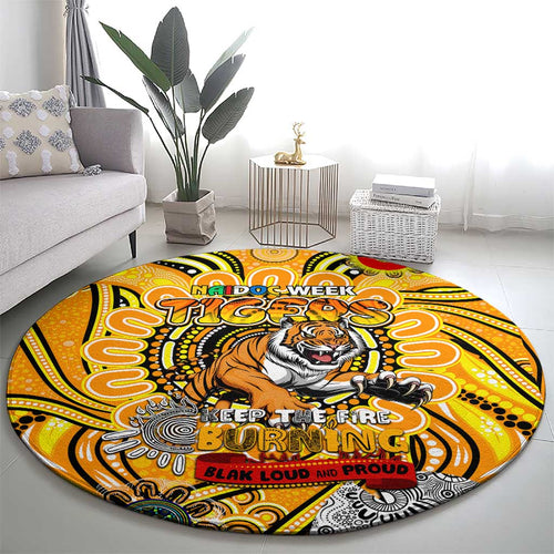 Richmond Tiger NAIDOC Week 2024 Round Carpet Mascot Football