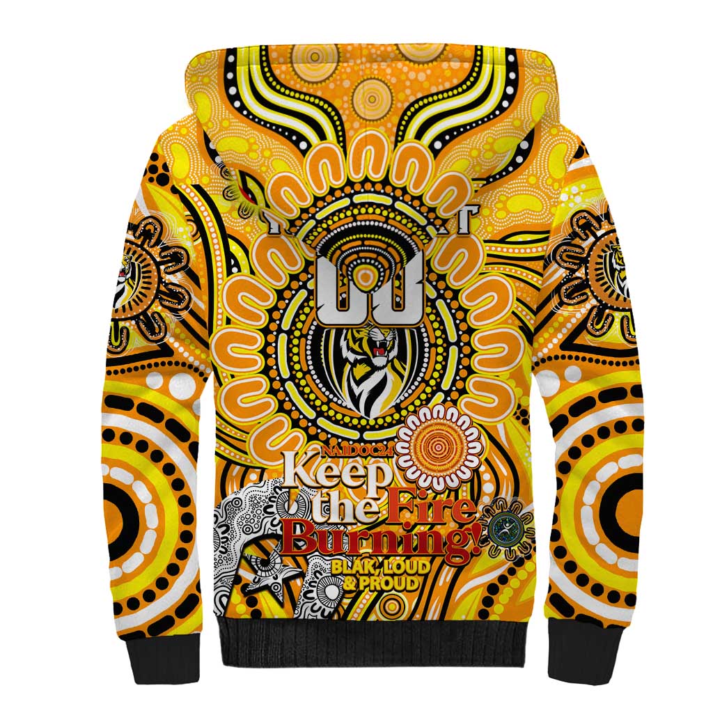 Custom Richmond Tiger NAIDOC Week 2024 Sherpa Hoodie Mascot Football