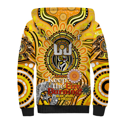 Custom Richmond Tiger NAIDOC Week 2024 Sherpa Hoodie Mascot Football