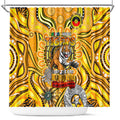 Richmond Tiger NAIDOC Week 2024 Shower Curtain Mascot Football