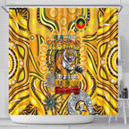 Richmond Tiger NAIDOC Week 2024 Shower Curtain Mascot Football
