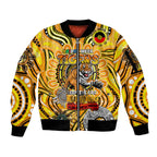 Custom Richmond Tiger NAIDOC Week 2024 Sleeve Zip Bomber Jacket Mascot Football