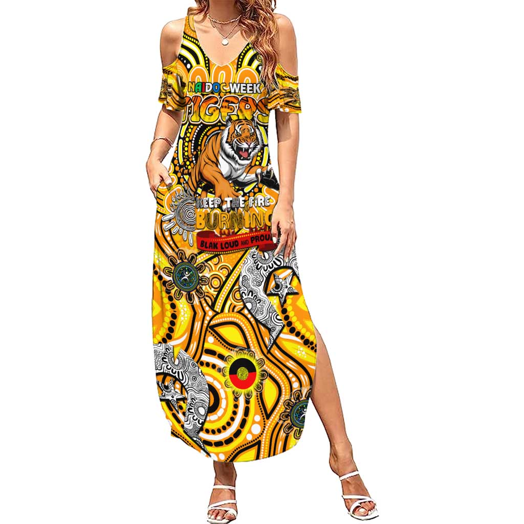 Custom Richmond Tiger NAIDOC Week 2024 Summer Maxi Dress Mascot Football