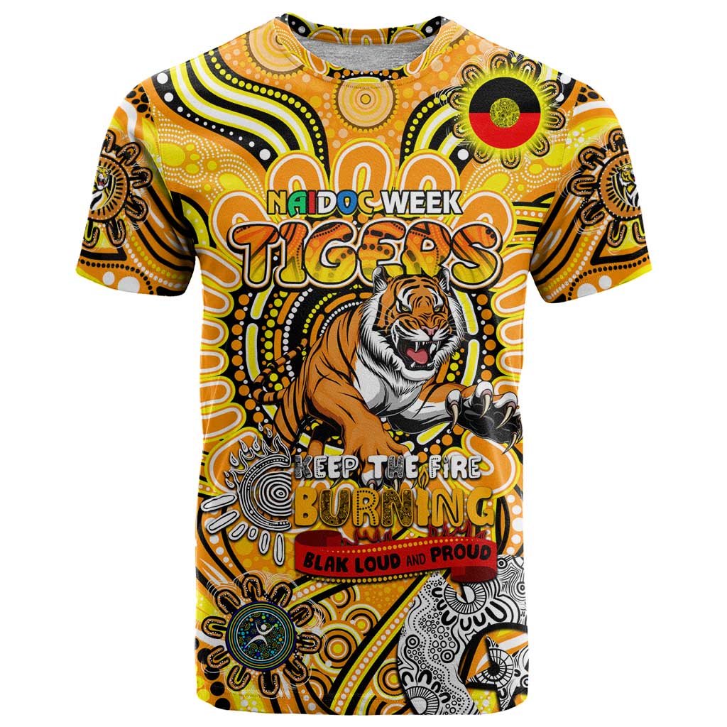 Custom Richmond Tiger NAIDOC Week 2024 T Shirt Mascot Football