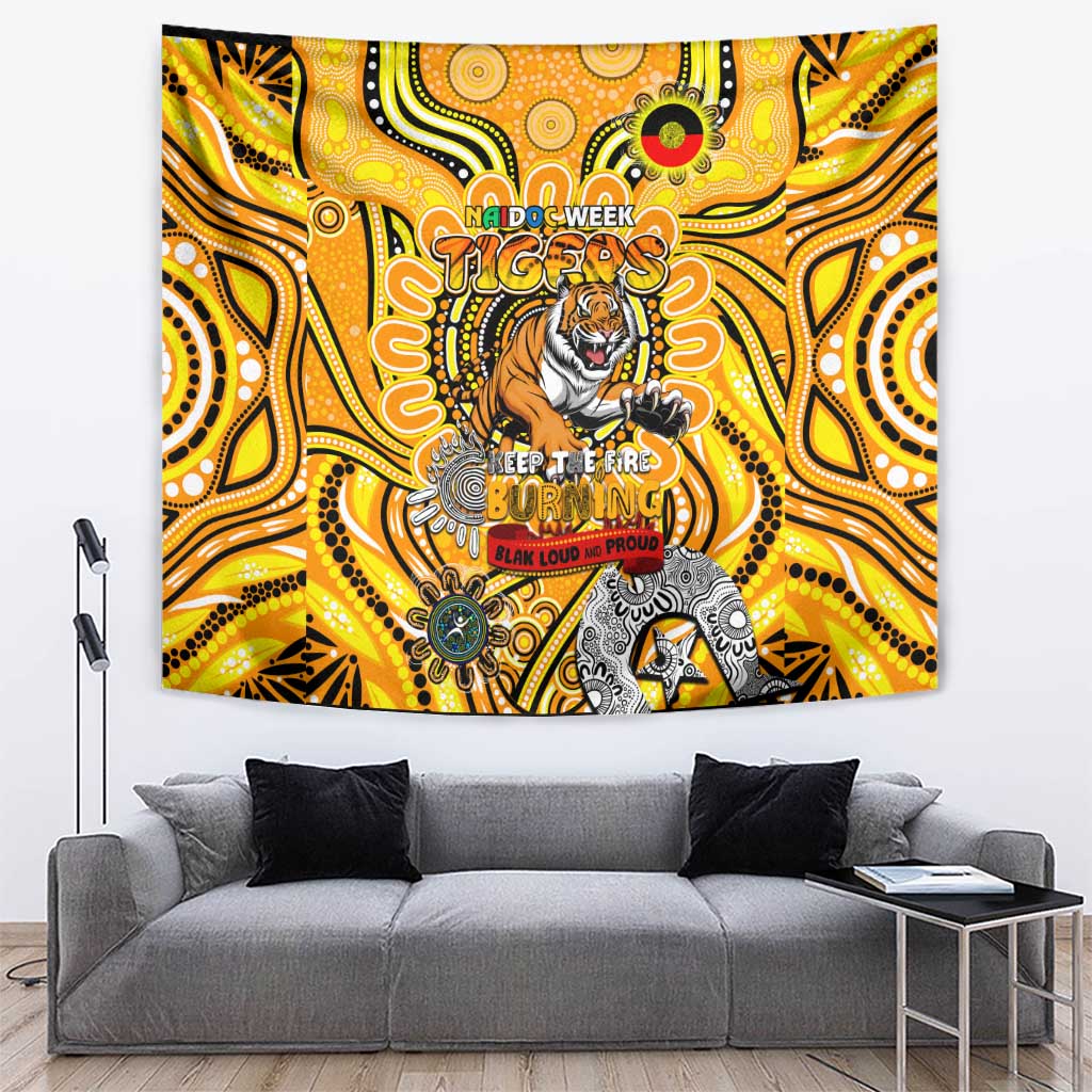 Richmond Tiger NAIDOC Week 2024 Tapestry Mascot Football