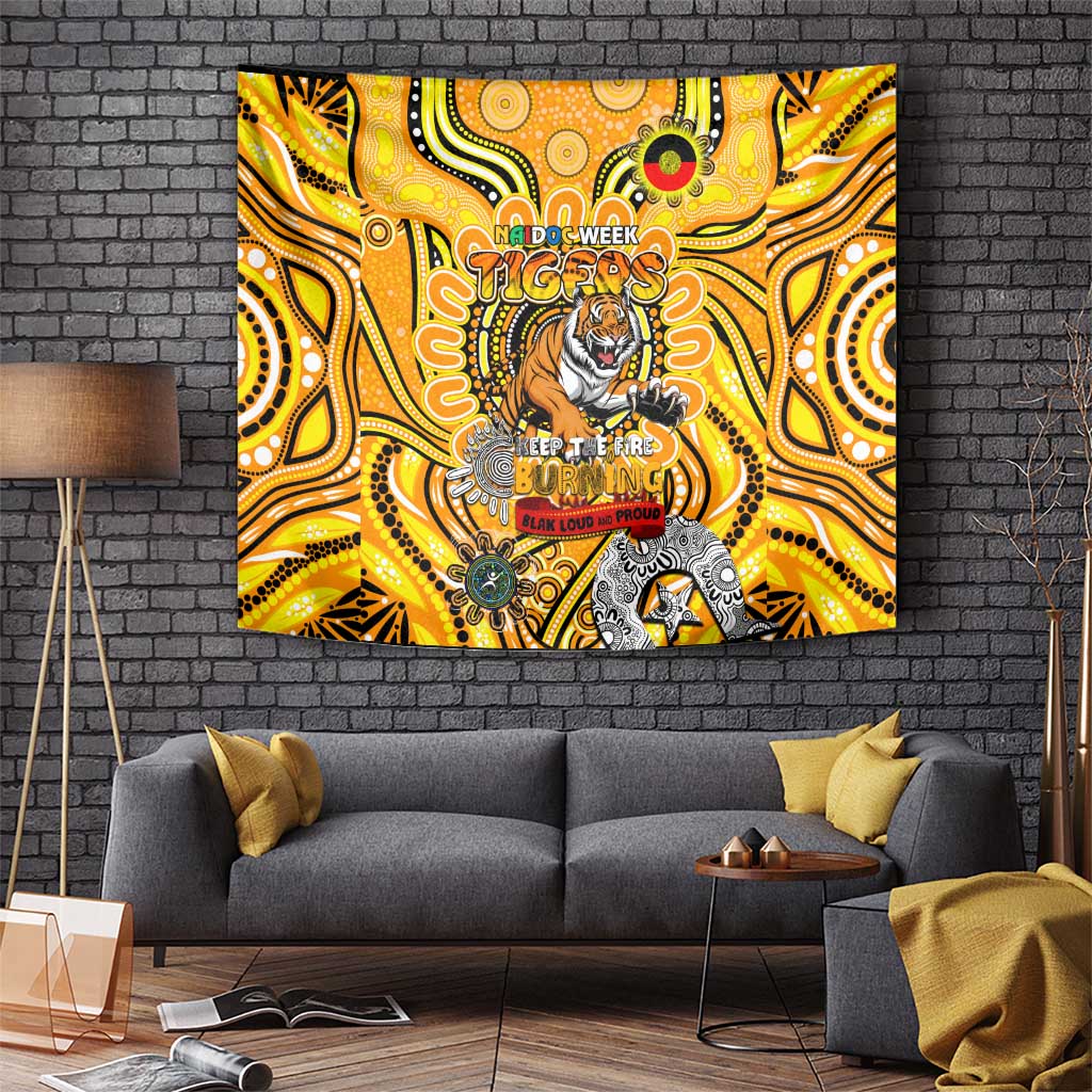 Richmond Tiger NAIDOC Week 2024 Tapestry Mascot Football