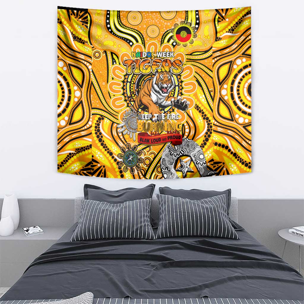 Richmond Tiger NAIDOC Week 2024 Tapestry Mascot Football