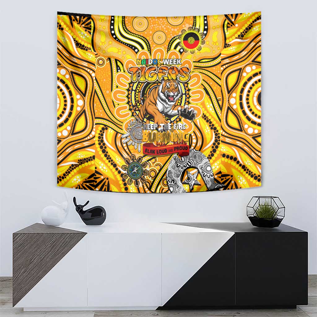 Richmond Tiger NAIDOC Week 2024 Tapestry Mascot Football