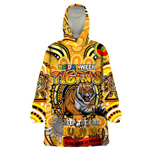 Custom Richmond Tiger NAIDOC Week 2024 Wearable Blanket Hoodie Mascot Football