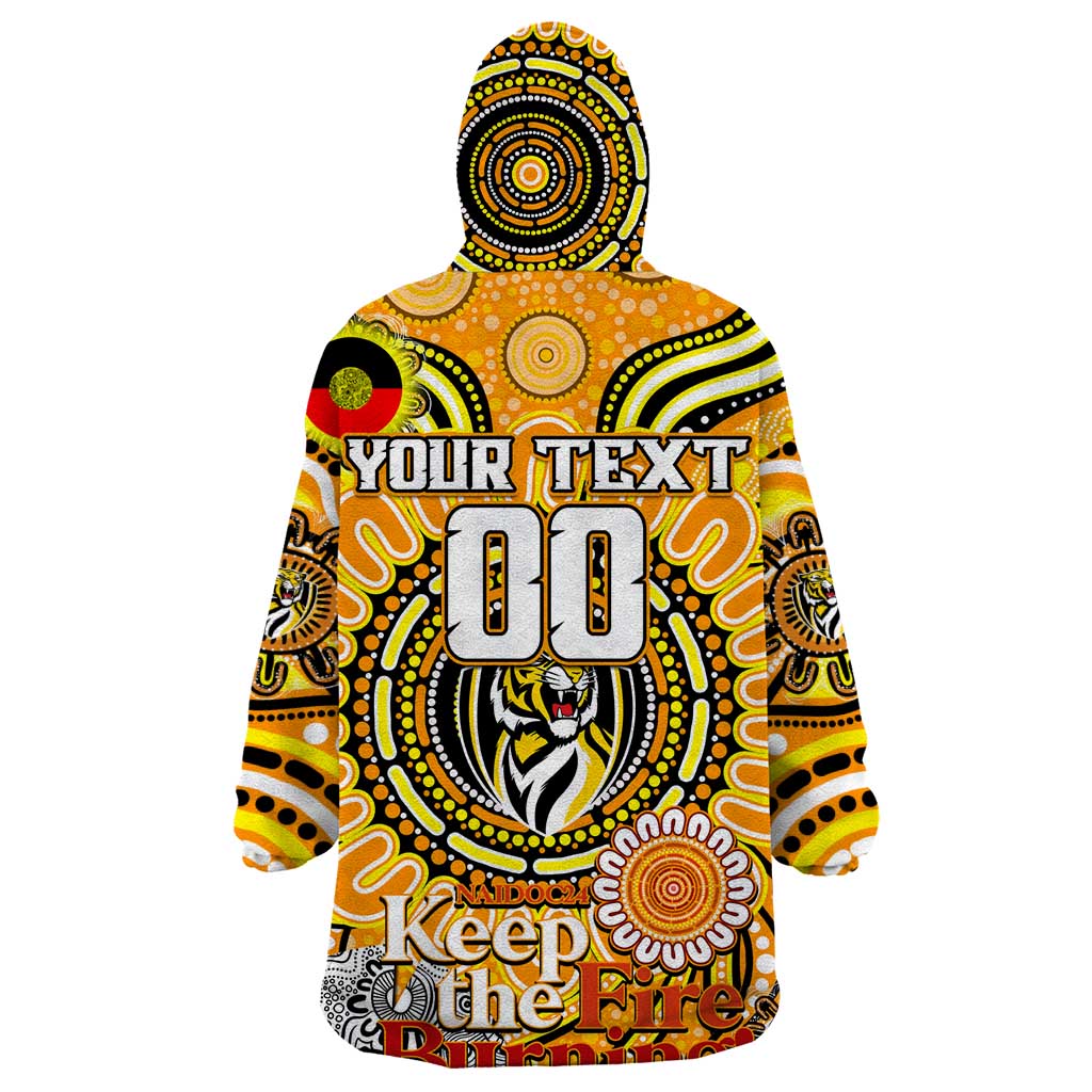 Custom Richmond Tiger NAIDOC Week 2024 Wearable Blanket Hoodie Mascot Football