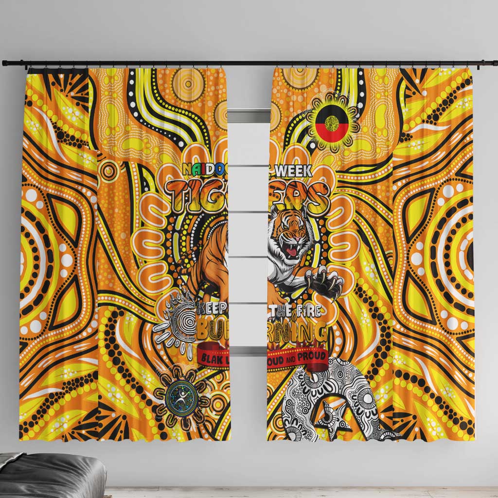 Richmond Tiger NAIDOC Week 2024 Window Curtain Mascot Football