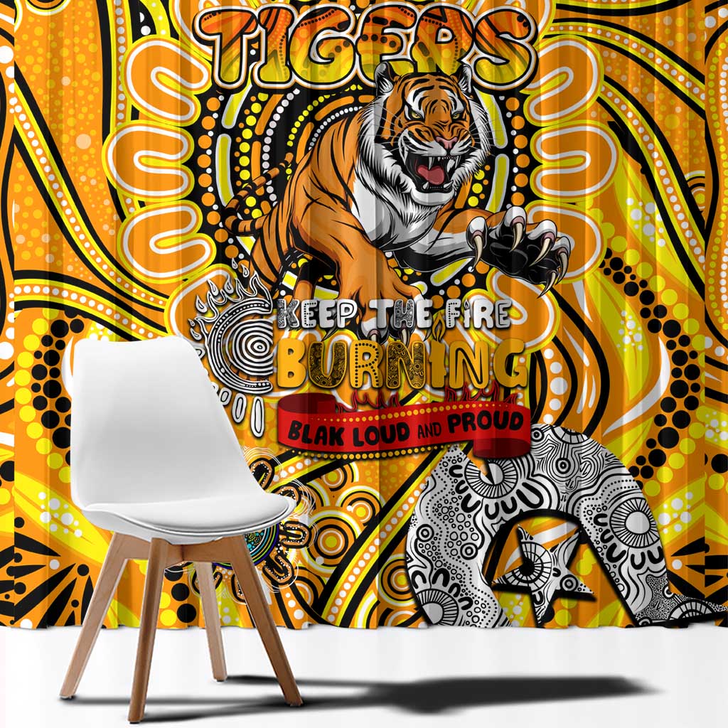 Richmond Tiger NAIDOC Week 2024 Window Curtain Mascot Football