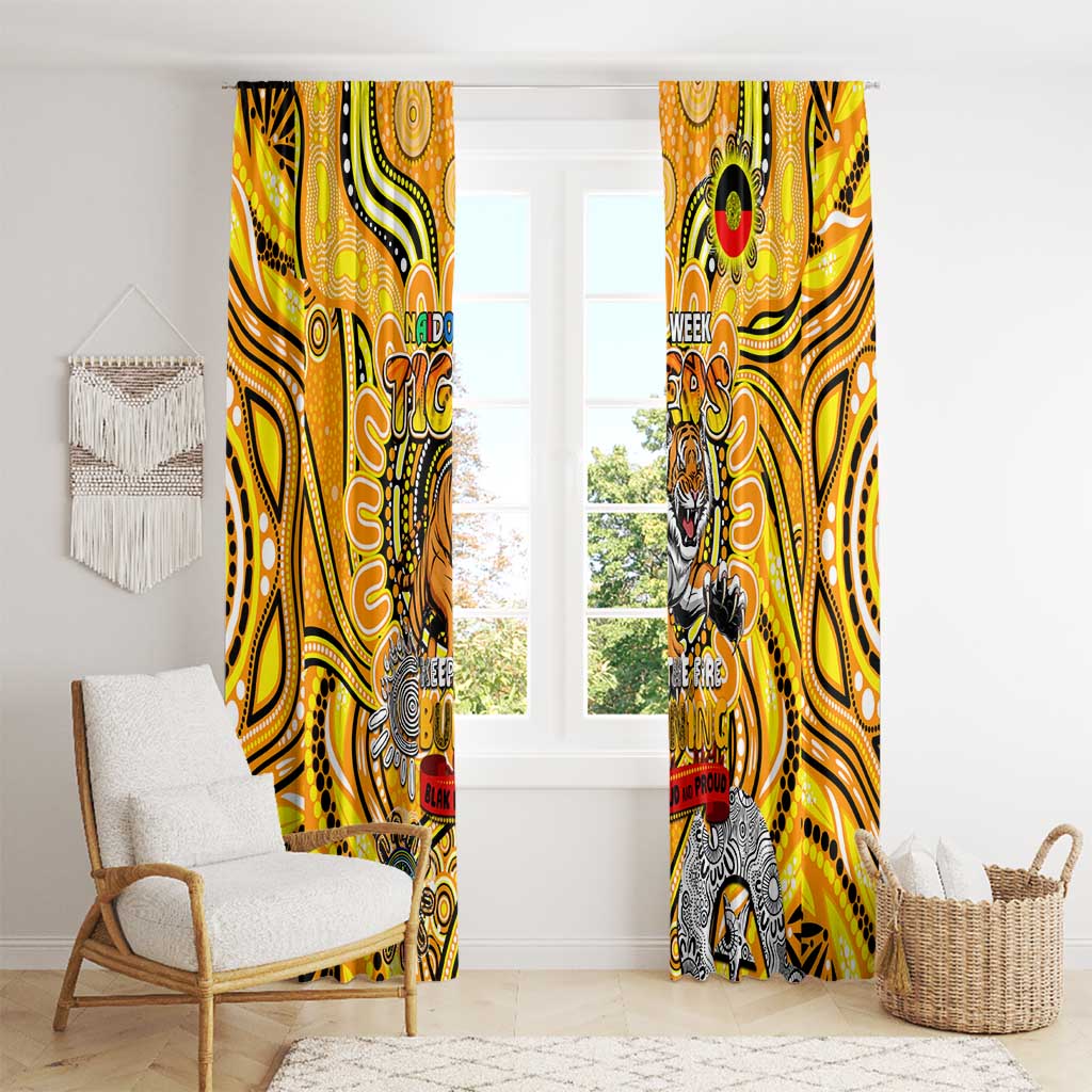 Richmond Tiger NAIDOC Week 2024 Window Curtain Mascot Football