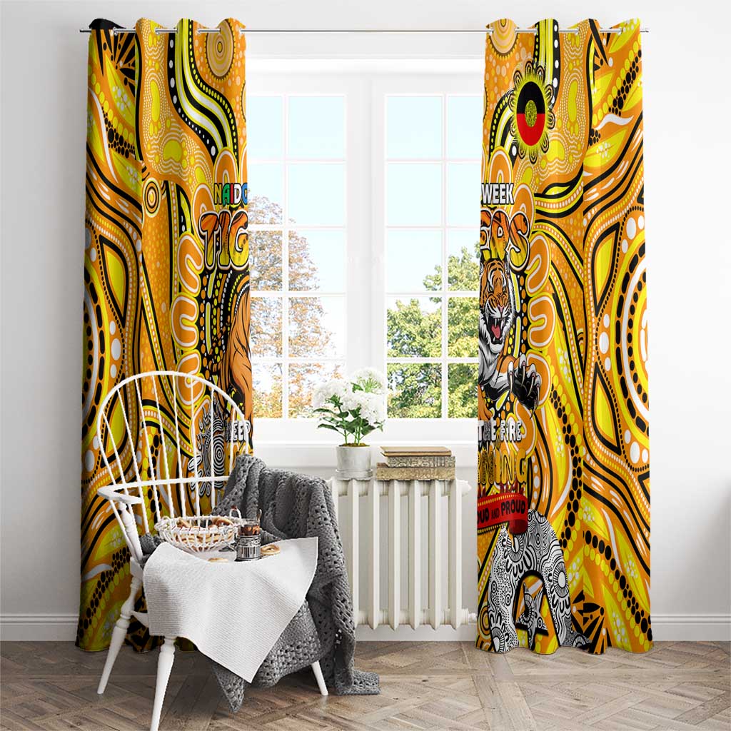 Richmond Tiger NAIDOC Week 2024 Window Curtain Mascot Football