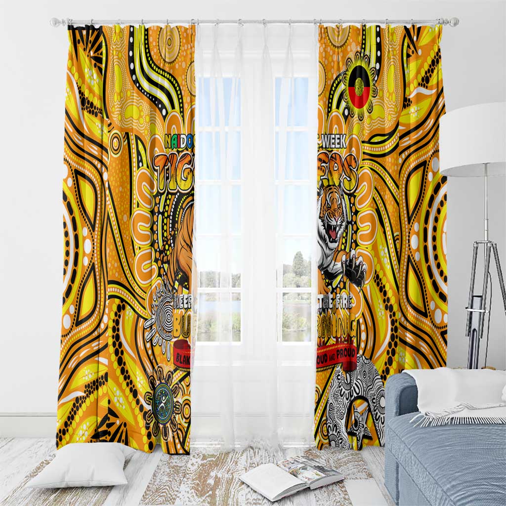 Richmond Tiger NAIDOC Week 2024 Window Curtain Mascot Football