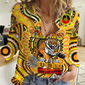 Custom Richmond Tiger NAIDOC Week 2024 Women Casual Shirt Mascot Football