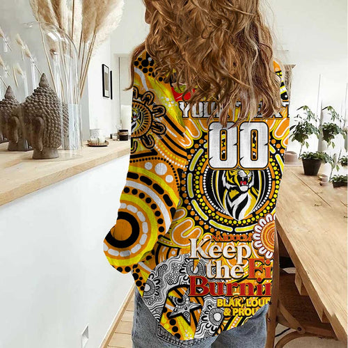 Custom Richmond Tiger NAIDOC Week 2024 Women Casual Shirt Mascot Football