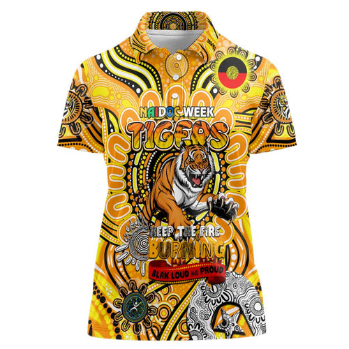 Custom Richmond Tiger NAIDOC Week 2024 Women Polo Shirt Mascot Football