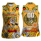 Custom Richmond Tiger NAIDOC Week 2024 Women Sleeveless Polo Shirt Mascot Football