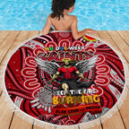St Kilda Saints NAIDOC Week 2024 Beach Blanket Mascot Football